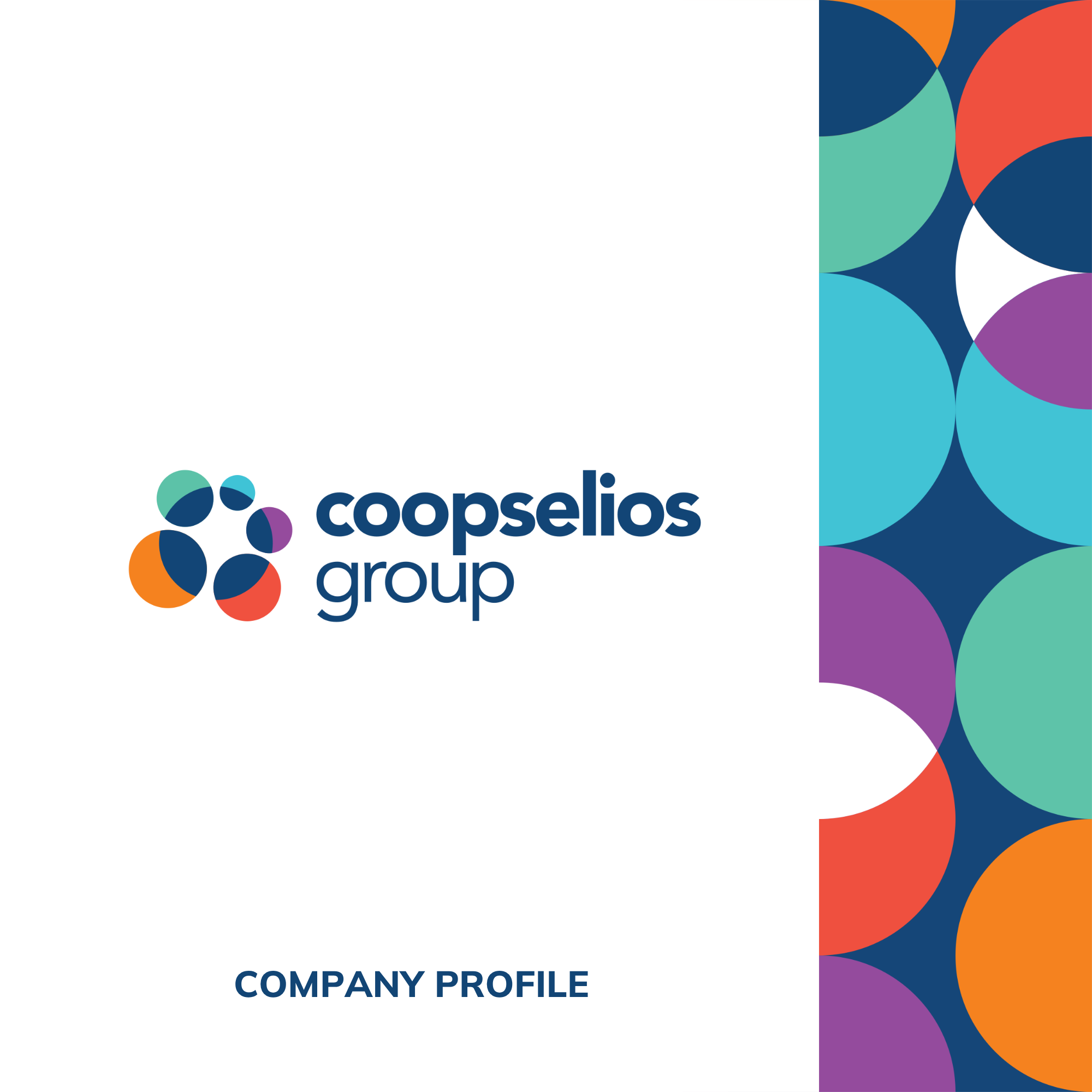Copertina del company profile del Gruppo Coopselios