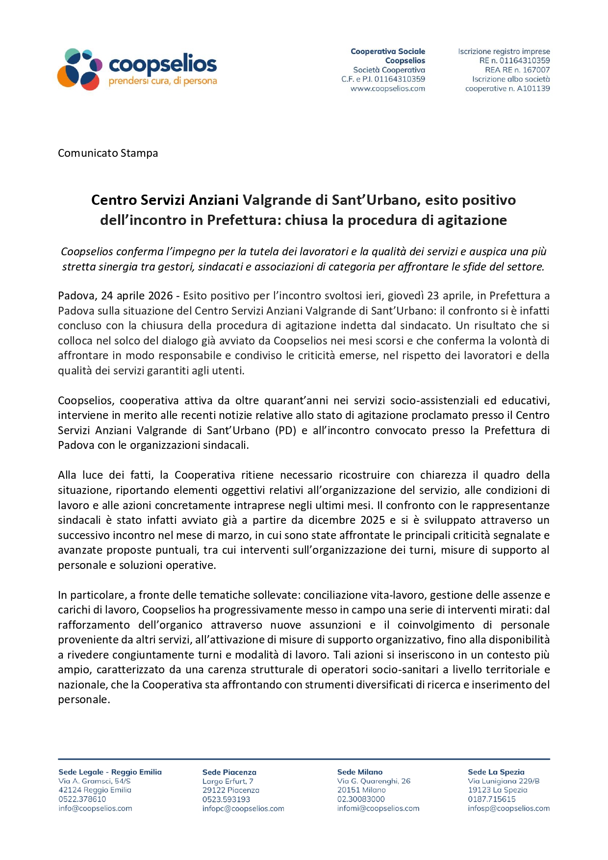 Comunicato stampa Coopselios_CSA Valgrande di Sant'Urbano_page-0001